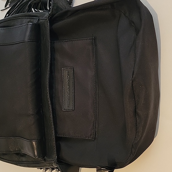 Black Studded Leather Crossbody Bag - Picture 12 of 13